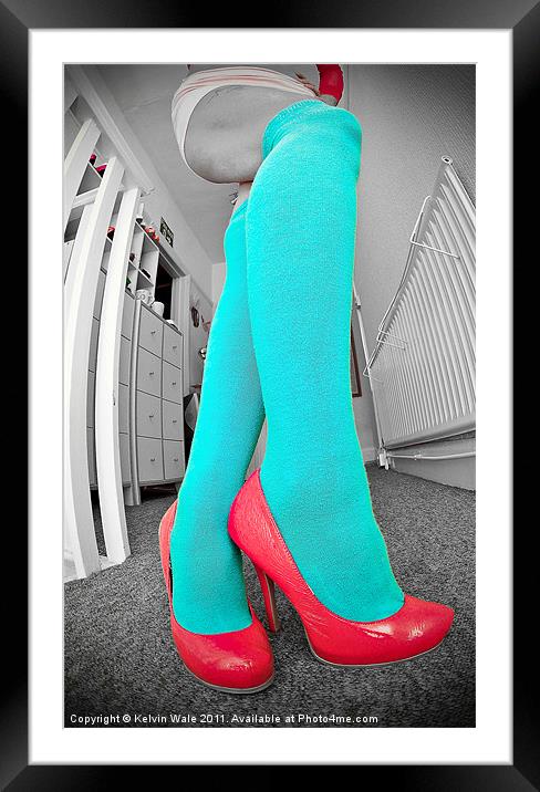 Legs & Red shoes Framed Mounted Print by Kelvin Futcher 2D Photography