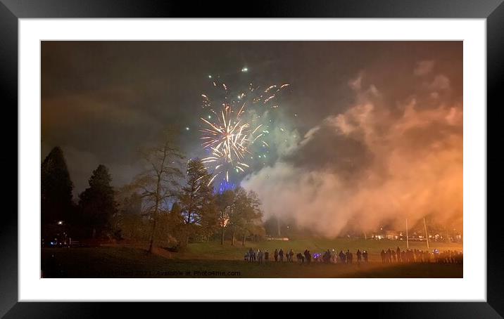 Clough hall park firework display  Framed Mounted Print by Daryl Pritchard videos