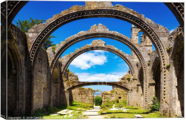 Ruins of Santa Mariña of Dozo Canvas Print by Jordi Carrio