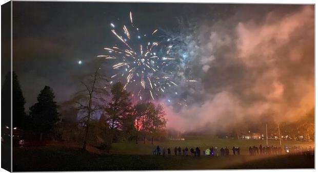 Clough park fireworks display Canvas Print by Daryl Pritchard videos