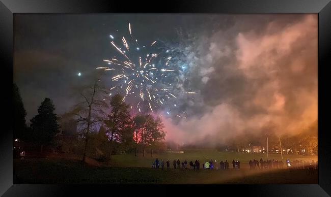 Clough park fireworks display Framed Print by Daryl Pritchard videos