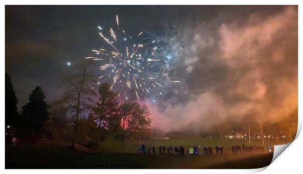 Clough park fireworks display Print by Daryl Pritchard videos