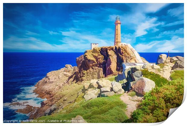 Cabo Vilán Lighthouse - 2 Print by Jordi Carrio