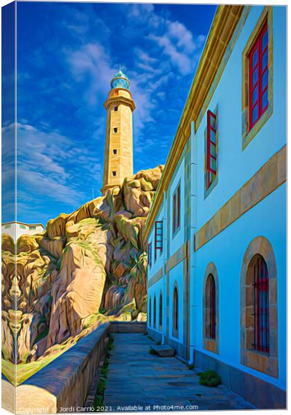 Cape Vilan lighthouse, Galicia Canvas Print by Jordi Carrio
