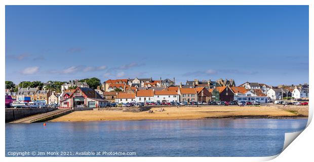 Anstruther Beach and Lifeboat Station Print by Jim Monk