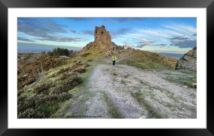 Mow cop and winter sky Framed Mounted Print by Daryl Pritchard videos