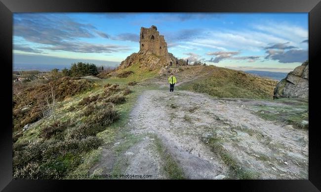 Mow cop and winter sky Framed Print by Daryl Pritchard videos