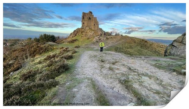 Mow cop and winter sky Print by Daryl Pritchard videos