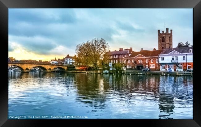 Henley on Thames Framed Print by Ian Lewis