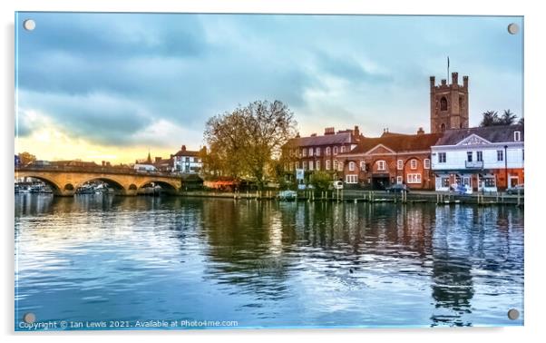 Henley on Thames Acrylic by Ian Lewis