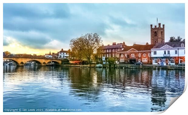 Henley on Thames Print by Ian Lewis