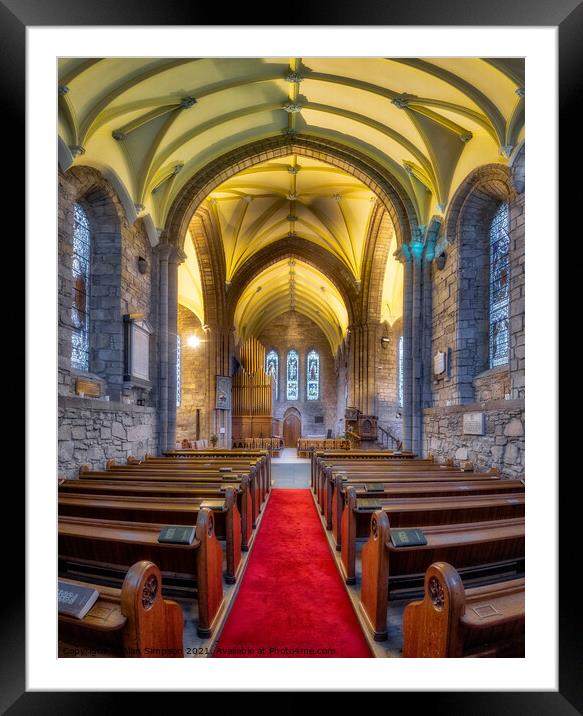 Dornoch Cathedral Framed Mounted Print by Alan Simpson