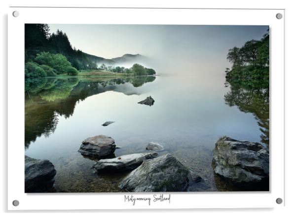 Misty morning Scotland Acrylic by JC studios LRPS ARPS