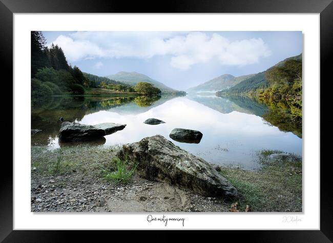 One misty morning Loch Eck Scotland Framed Print by JC studios LRPS ARPS