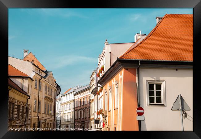 Krakow old town Framed Print by Sanga Park