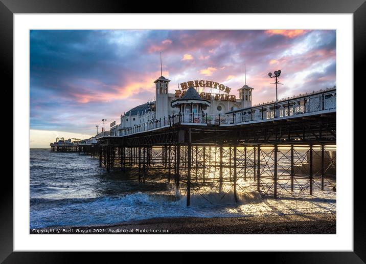 Brighton Palace Pier Framed Mounted Print by Brett Gasser