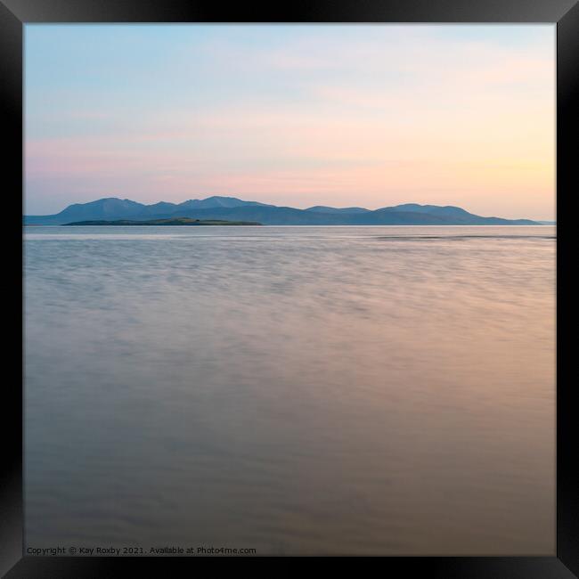 Ettrick Bay sunset Framed Print by Kay Roxby