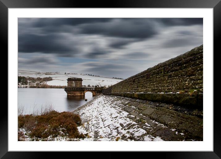 Digley reservoir south west Yorkshire 592  Framed Mounted Print by PHILIP CHALK