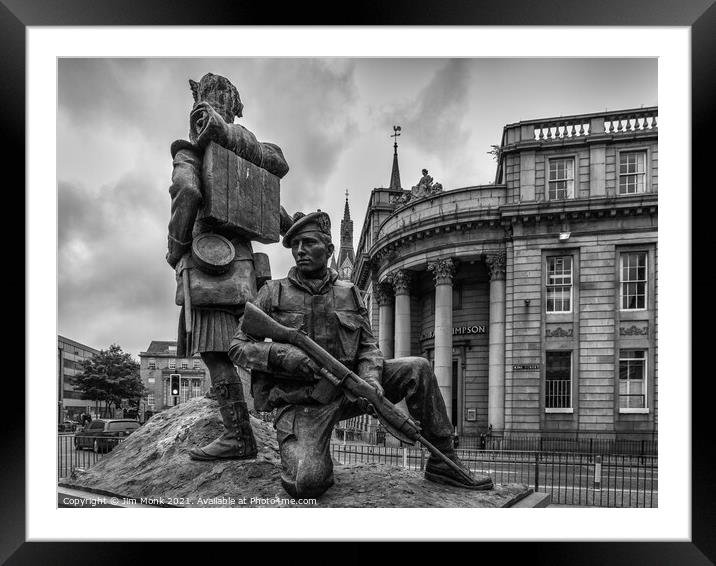 The Gordon Highlanders monument Framed Mounted Print by Jim Monk