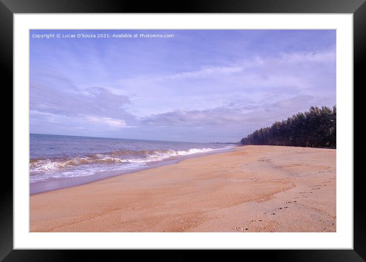 Kanvatheertha beach Framed Mounted Print by Lucas D'Souza