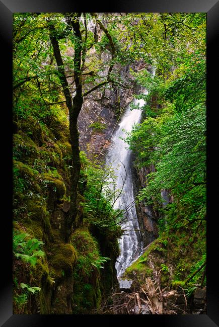 The Grey Mare's Tail Waterfall Kinlochleven Framed Print by Navin Mistry