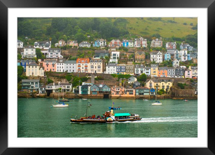 The Paddle Steamer Kingswear Castle at Dartmouth Framed Mounted Print by Paul F Prestidge