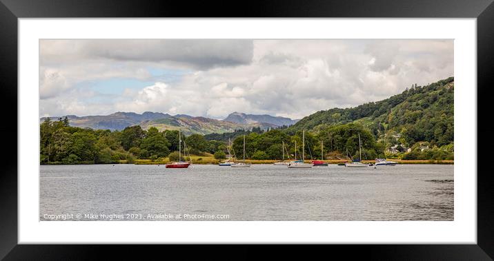 Waterhead view Framed Mounted Print by Mike Hughes