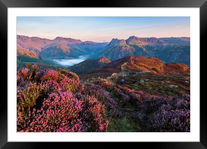 The Cumbrian Mountains Framed Mounted Print by John Finney