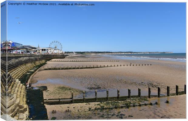 Bridlington North Shore Canvas Print by Heather McGow