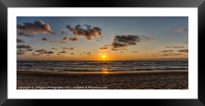 Juodkrante Sunset Framed Mounted Print by DiFigiano Photography
