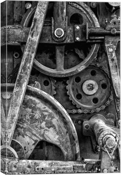 Cogs and Chains Canvas Print by DiFigiano Photography