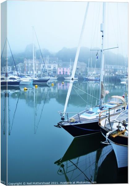 Padstow Yachts. Canvas Print by Neil Mottershead