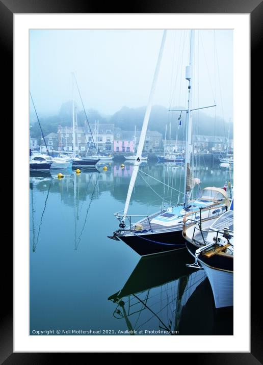 Padstow Yachts. Framed Mounted Print by Neil Mottershead
