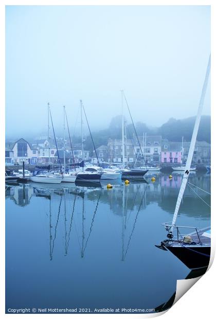 Padstow Reflections. Print by Neil Mottershead