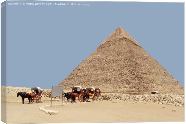 Pyramid of Khafre (Egypt) Canvas Print by Vitaliy Borisov
