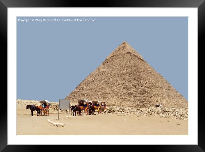Pyramid of Khafre (Egypt) Framed Mounted Print by Vitaliy Borisov