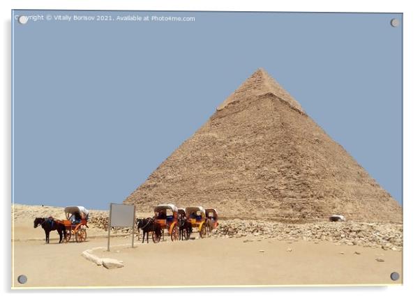 Pyramid of Khafre (Egypt) Acrylic by Vitaliy Borisov