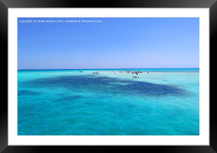 White Island in the Red Sea in August 2021 (Egypt) Framed Mounted Print by Vitaliy Borisov