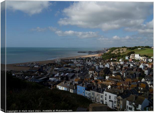 Hastings in all its Glory Canvas Print by Mark Ward