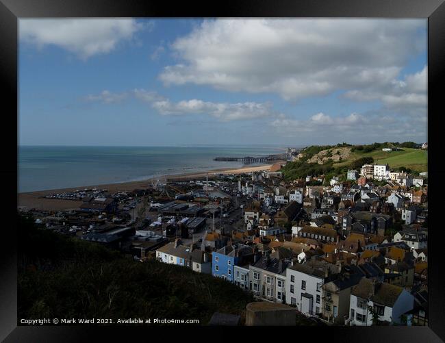 Hastings in all its Glory Framed Print by Mark Ward