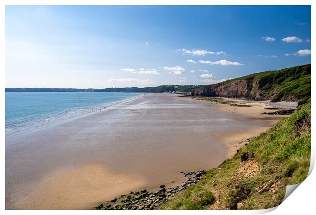 Amroth Beach, Pembrokeshire, Wales. Print by Colin Allen
