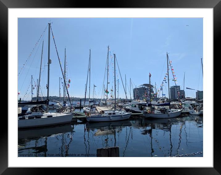 Cardiff bay harbour Framed Mounted Print by Shaun Ryan