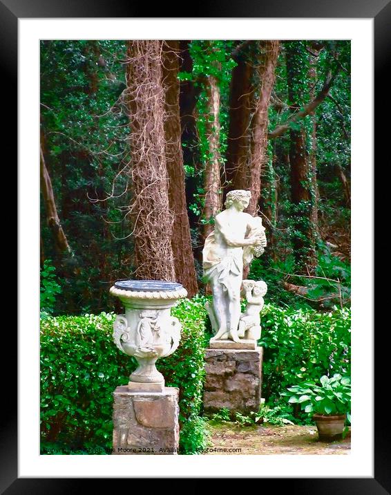 Urn and Statue Framed Mounted Print by Stephanie Moore
