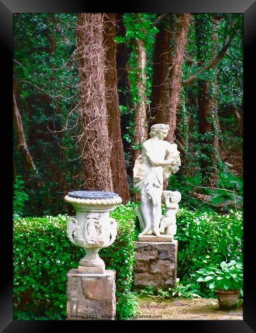 Urn and Statue Framed Print by Stephanie Moore