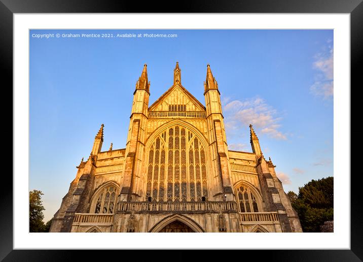 Winchester Cathedral - West Front Framed Mounted Print by Graham Prentice