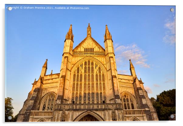 Winchester Cathedral - West Front Acrylic by Graham Prentice