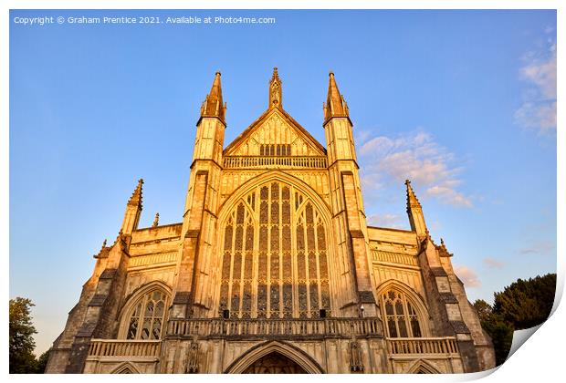 Winchester Cathedral - West Front Print by Graham Prentice