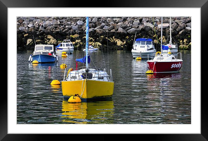 Boats At Brixham Framed Mounted Print by Jason Connolly