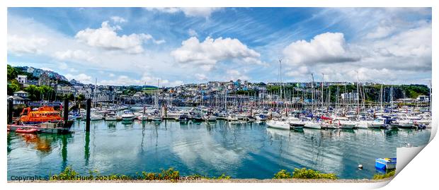 Brixham From The Breakwater Print by Peter F Hunt