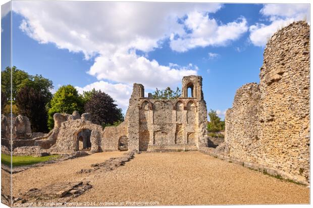 Wolvesey Castle Ruins, Winchester Canvas Print by Graham Prentice